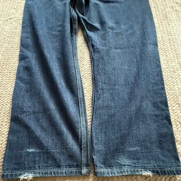 Levi's Original 501 Straight Leg Button-Fly Jeans XX Strong Denim Mens 42x30(28) - Picture 4 of 8